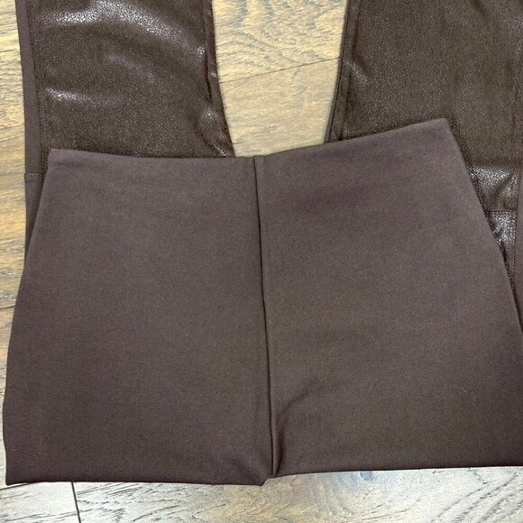 LYSSE Vegan Leather Textured Leggings Espresso (Brown) Sz M (8/10) NWT - Picture 3 of 10